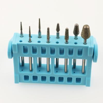 China Stainless Steel Cuticle Diamond Master Manicure Desktop Nail Electric Rotary Diamond Drill Bit for sale