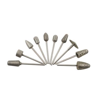 China 2021 New Arrival Professional Pedicure Stainless Steel Diamond Nail Drill Bit Set for Cuticle Pushing and Cleaning for sale