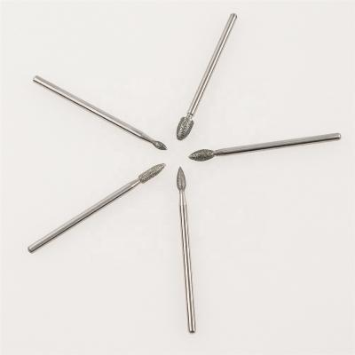 China Stainless Steel Diamond Nail Drill Bit Burrs Rotary Cuticle Clean Bit for sale