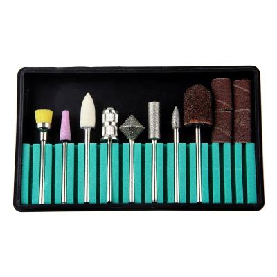 China Professional Manicure Pedicure 12pcs Assorted Nail Bit Set For Pedicure And Manicure for sale