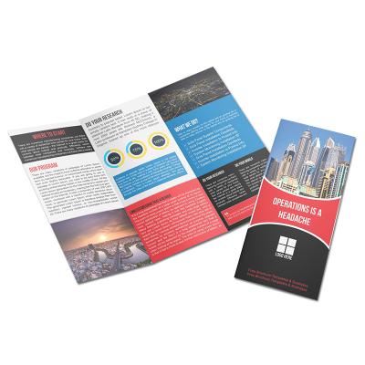 China Recyclable Custom Leaflet Printing Advertising Flyer Brochure Booklet Catalog Advertizing Company Printing Promotional Brochure for sale