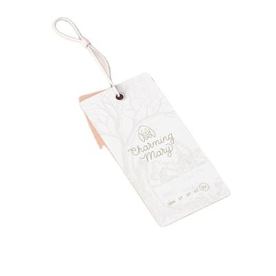 China Other Brand Clothing Custom Hangtag Recycled Paper Logo Clothing Accessories Printed Hangtag for sale