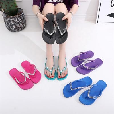 China Ladies Falt Flip Flops Summer Sandals Slippers Outdoor Non-slip Indoor Shoes Fashion Trend Women's Slippers for sale