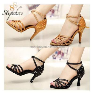 China Fashion \ comfortable dance \ durable comfortable fashion \ durable \ good quality non-slip silver latin women shoes for sale