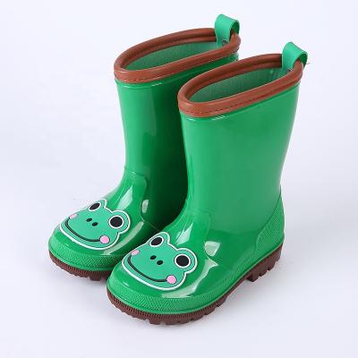 China Fashion Trend Fashion Cartoon Kids New Raining Shoes Girls Boys Waterproof PVC Rubber Rain Boots For Kids for sale