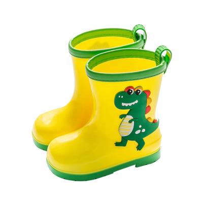 China Fashion Trend Fashion Kids Rain Waterproof Shoes Unicorn Rubber Rain Boots Dinosaur Kids Toddler PVC Water Shoes for sale