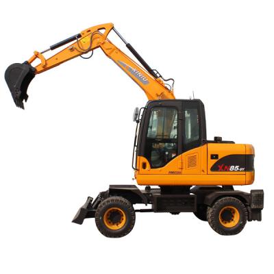 China Construction Material Shops For Sale Large Freestanding Baggers XN85-9X Parts With Accessories 8t Wheel Excavator for sale