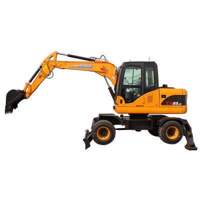 China Construction worksÂ   Hot China Rhino New Small Wheel Excavator XN85-9Y for sale