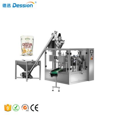 China GARMENT Doy Pack Premade Bag Cassava Flour Packing Machine for sale