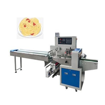 China Food Wrapping Machine Bakery Horizontal Food Flow Pillow Packing Machine Spaghetti Packing Machine for sale