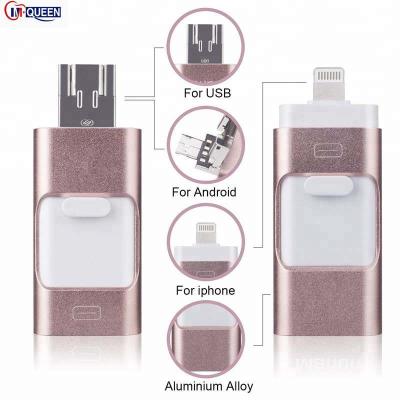 China Metal mini usb 3 in 1 Type C USB Pendrive128gb 256gb 512gb Otg Micro Usb Flash Otg USB Drive C APPL Memoria for sale