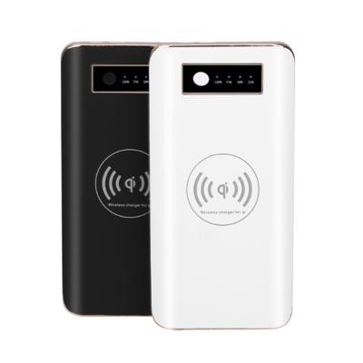 China Hot Sale Mobile Phone 20000mah Qi Wireless Charger Power Bank 3 in 1 Wireless Charger with Power Bank for Phone for sale