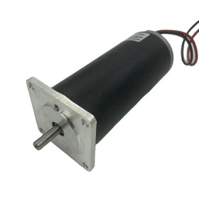 China 52mm Diameter Brushed Drip Proof DC Motor With NEMA 23 Flange 30w 50w 100w for sale