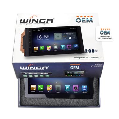 China IPS Hot Frame GPS WINCA top3 Factory OEM ODM WIFI Carplay Universal Radio One Din Sales Android Car DVD Player for sale