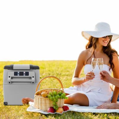 China YHB35 35L Temp DC Compressor Mini Deep Cooler Design Adjustable Car Fridge Freezers Car Fridge Freezers for sale