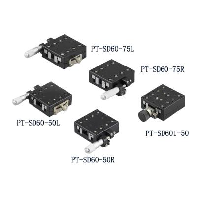 China PT-SD60-50R/L, PT-SD60-75R/L Precise Manual Goniometer Stage, Goniometer Platform, PT-SD60-50R/L Optical Sliding Table for sale