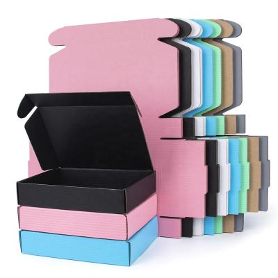 China Recycled Materials Folding To Fill Top Marble Style Cardboard Announcement Box Custom Printed Corrugated Paper Gift Shipping Box for sale