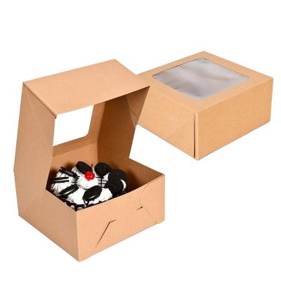 China Recycled Materials Cake Box Cake Packaging Container Cheap Food Paper Gift Box for sale