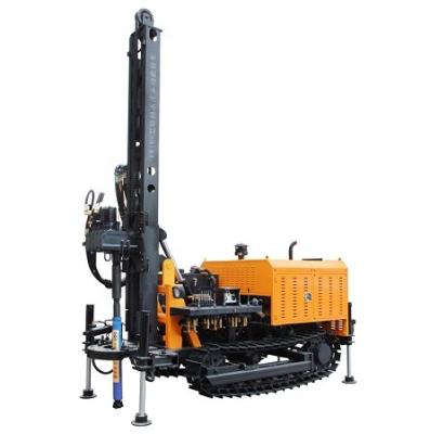 China Construction Material Shops Oil Cylinder Water Well Dth Good Quality 59KW Crawler Type Drilling Rig Machine for sale