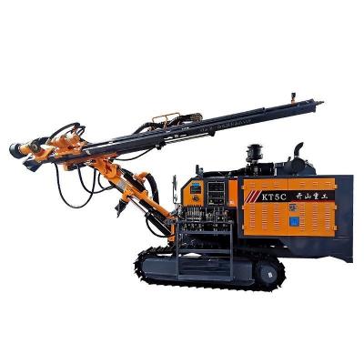 China Construction worksÂ   Screw Air Compressor Integrated DTH Drilling Rig KT5C Crawler DTH Open Air Drill for sale