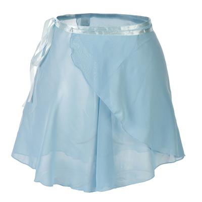 China 0600199 factory high quality wrap children ballet chiffon wrap skirt breathable soft ballet skirts for sale