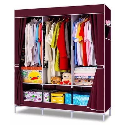 China Fashion Foldable Simple Practical Non-woven Style Wardrobe Cloth Cheap Cloth Cabinet Easy Assemble Portable Folding Cloth Wardrobe for sale