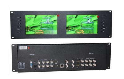 China Lilliput Double Compact Rackmount Video Monitor with Tally Security Equipment for sale