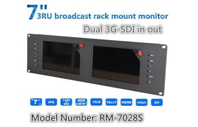 China IPS Wide Viewing Angles 7 inch Rack Mount Video Monitor For Professional Film for sale