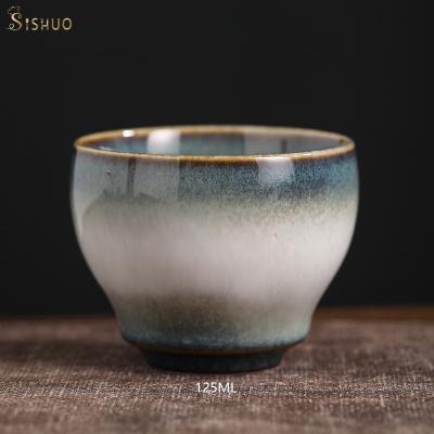 China Sustainable wholesale customhotel 125ML restaurant japanese ceramic tea cups no handle for sale