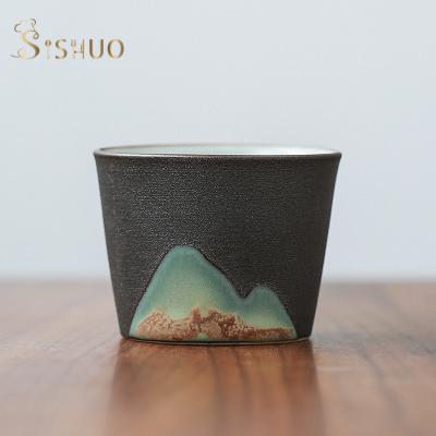 China Viable Wholesale Hotel Restaurant 55ml Small Porcelain Ceramic Japanese Tea Cups Without Handle for sale