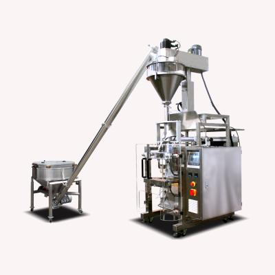 China Pillow Bag 5kg Powder Packing Machine With Screw Conveyor And Auger Filler for sale