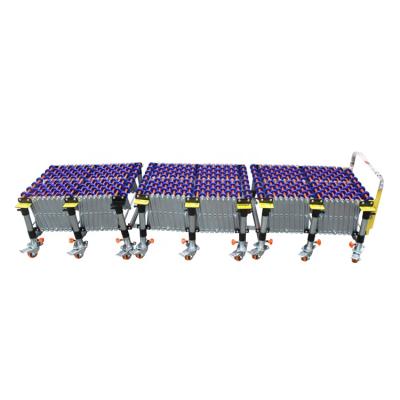 China Heat Resistant Flexible Conveyor For Carton Box 500 Mm Width Skate Wheel Conveyor Factory Price Expandable Conveyor for sale