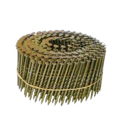 China High Quality Q235 Flat Screw Nails 15 Degree Wire Collated Coil Nails Pallet Nail 0.082