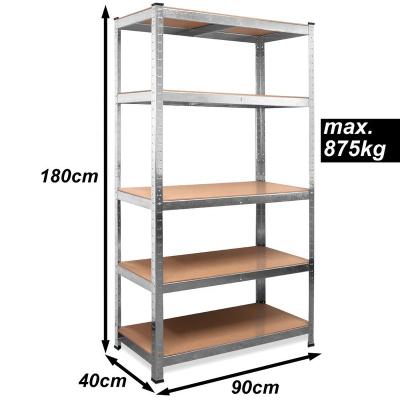 China Heavy Duty Corrosion Protection 175kgs 180x90x40 Universal 5 Tier Shelf Display Rack, Storage Shelves Factory for sale