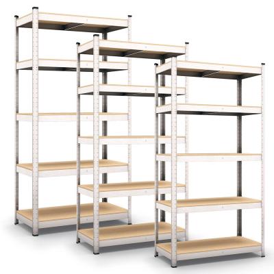 China Heavy Duty Corrosion Protection Boltless Racking Systems Warehouse Storage Rack Industrial Shelving For Metal Original Black Cover White Blue for sale