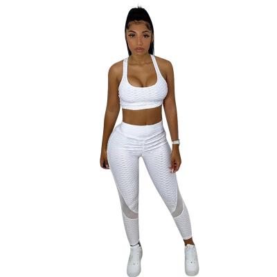 China 2021 New QUICK DRY Women's Two Piece Couples Sets Yoga Two Piece Set Jumpsuit Two Piece Sets for sale