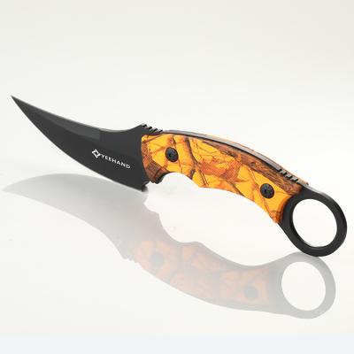 China Outdoor Hunting Non-variable Folding Hot Sale OEM Stainless Steel Combat Pocket Knife Tactical Survival for sale