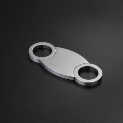 China Laser Logo Modern Portable Custom Stainless Steel Tobacco Cigar Cutter for sale