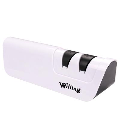 China Home Viable Kitchen Mini Automatic Electric Knife Sharpener OEM Portable Ceramic Knife Sharpener for sale