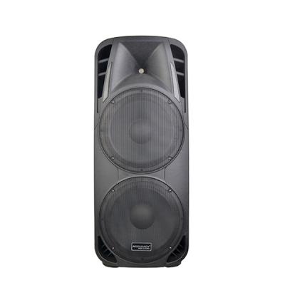 China RQSONIC Wireless PMQ215BDMXQ-BT-U2-300W Dual 15 Inch Powered Speaker 3 Way Plastic Active Speaker With 2 Wireless Microphone DJ for sale