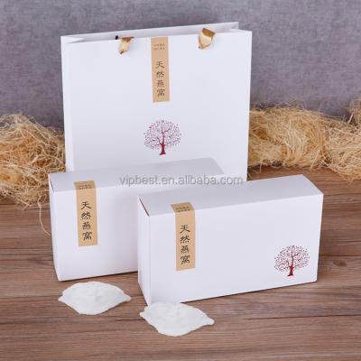 China Recycled Materials OEM White Paper Drawer Packing Boxes Custom Folding Paper Gift Box for sale