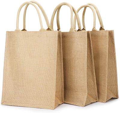 China 100% Factory Price Eco-friendly Reusable Reusable Recyclable Sturdy Factory Price Burlap Burlap Sturdy Bags For Bridesmaids Weddings for sale