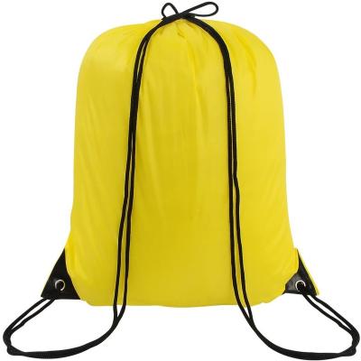 China 100% Polyester Factory Price Drawstring Sports Backpack Eco-friendly Lightweight Waterproof Gym Bag Outdoor Backpacks for sale