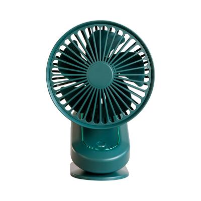 China Mini Foldable USB Clip Head Desktop Small Rechargeable Fan Portable Folding Rotary Fan Auto Shake Fan for sale