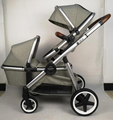 China TASLON QTUS DuetPro - Double Stroller - Smallest Thank You Think - From Birth to Toddler - New Design - 2019 Reddot Award Winner - Green for sale