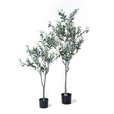 China Wholesale Tree Olive Tree Family Wedding Decoration 2022 Jiahui Style Central Institute of Statistics Artificial Silk Fake Tree for sale