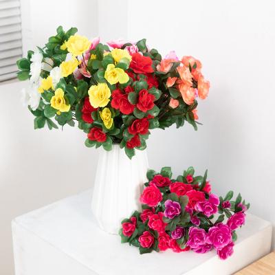 China Events Decoration Amazon Top Selling Artificial Azalea Flowers Home Wedding Decorative Flowers Hot Selling for sale