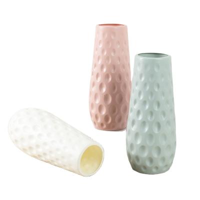 China Minimalist the simple and creative plastic vase for home small flower vase vases for the dining room table for sale