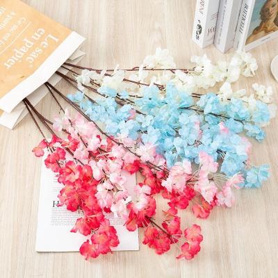 China Artificial Cherry Blossom Branch Flower Party Decoration Supplies Chinese Beautiful Cherry Wedding Decorations Supplies for sale