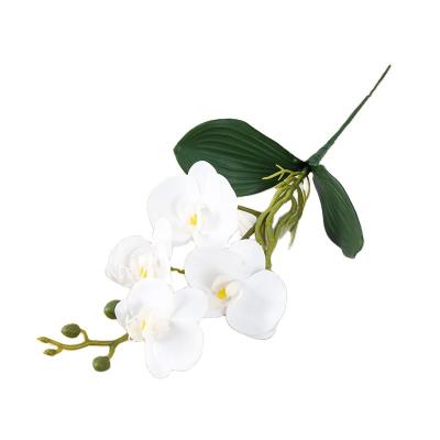 China Party Phalaenopsis Flower Arrangement Plant Artificial Flower Floral Potted Butterfly Flower In Artificial Home Decoration for sale